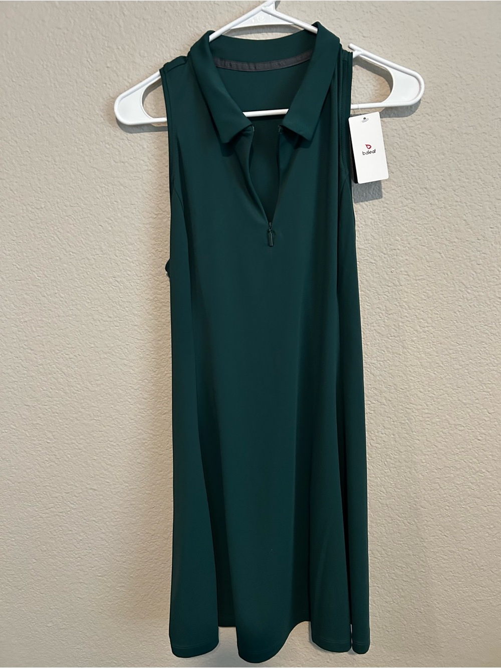 Baleaf Dark Teal Sleeveless Polo Dress